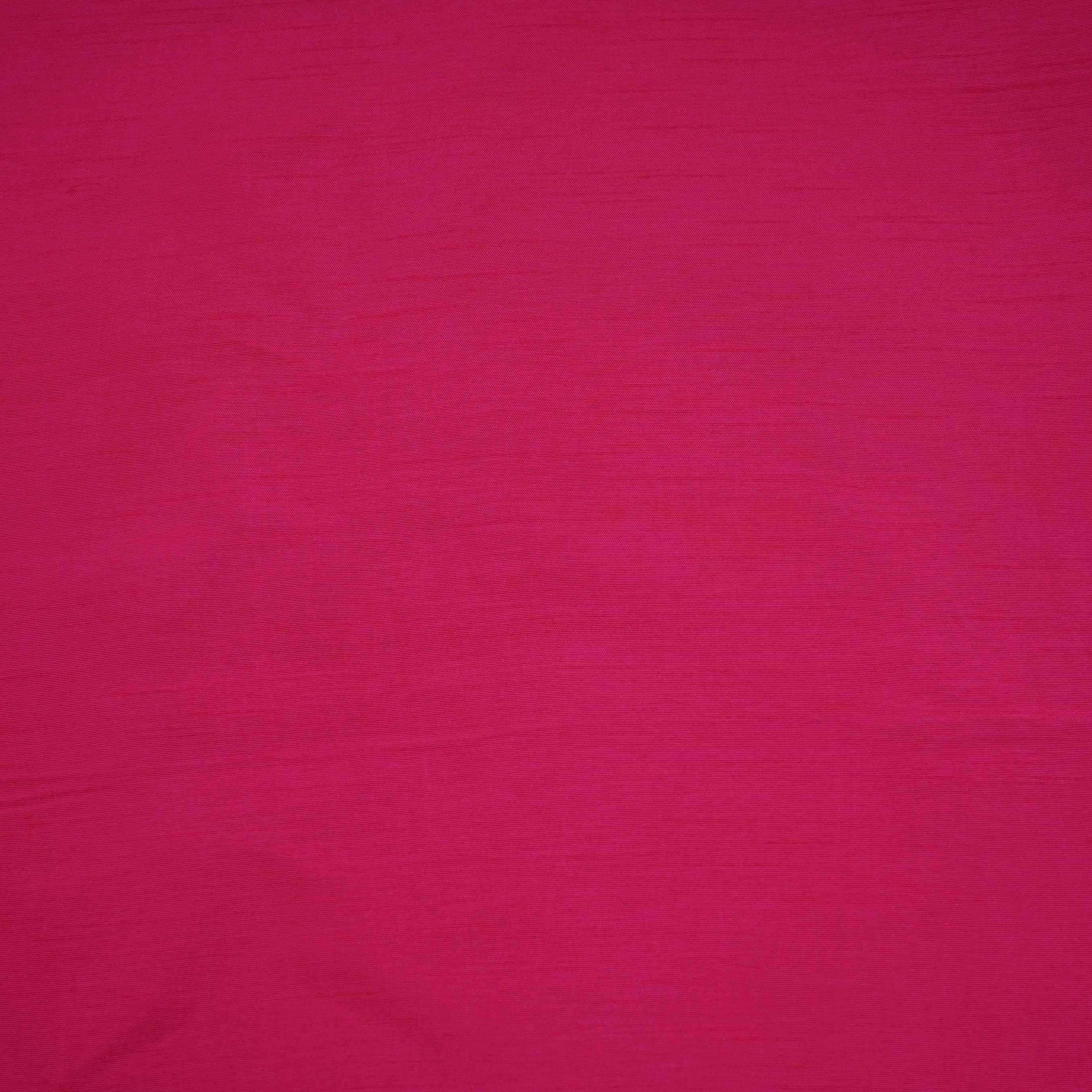 Magenta Pink Solid Bemberg Raw Silk Fabric SSMR-04 - TradeUNO
