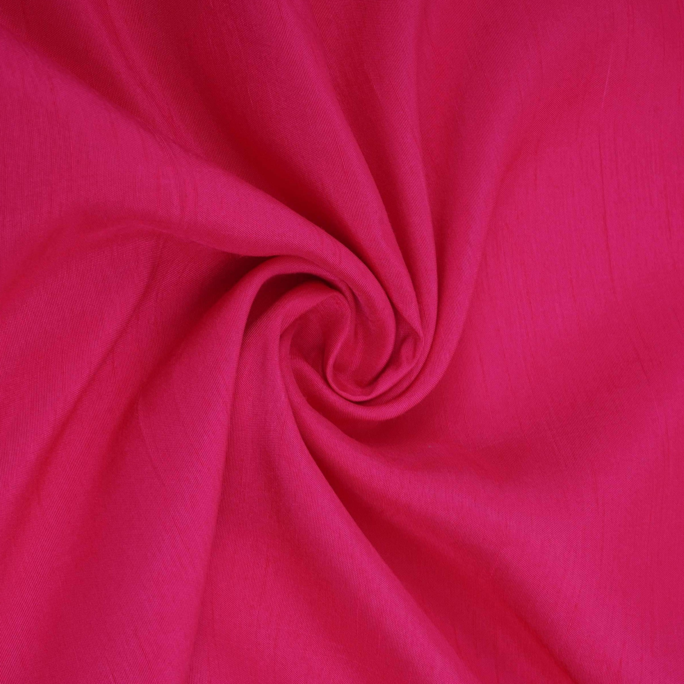 Magenta Pink Solid Bemberg Raw Silk Fabric SSMR-04 - TradeUNO