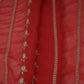Red Heavy Zari Sequins Embroidery Georgette Fabric DR-32387