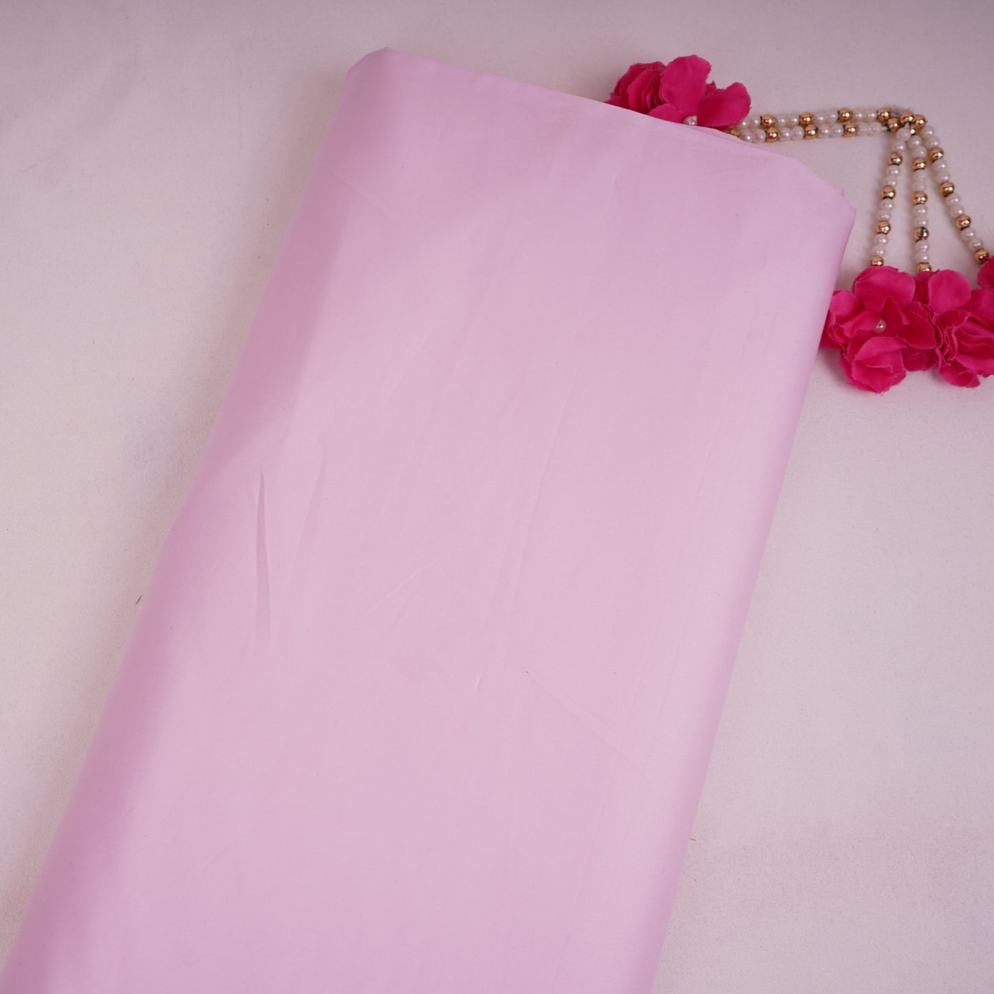Baby Pink Solid Giza Cotton Fabric TFG-08