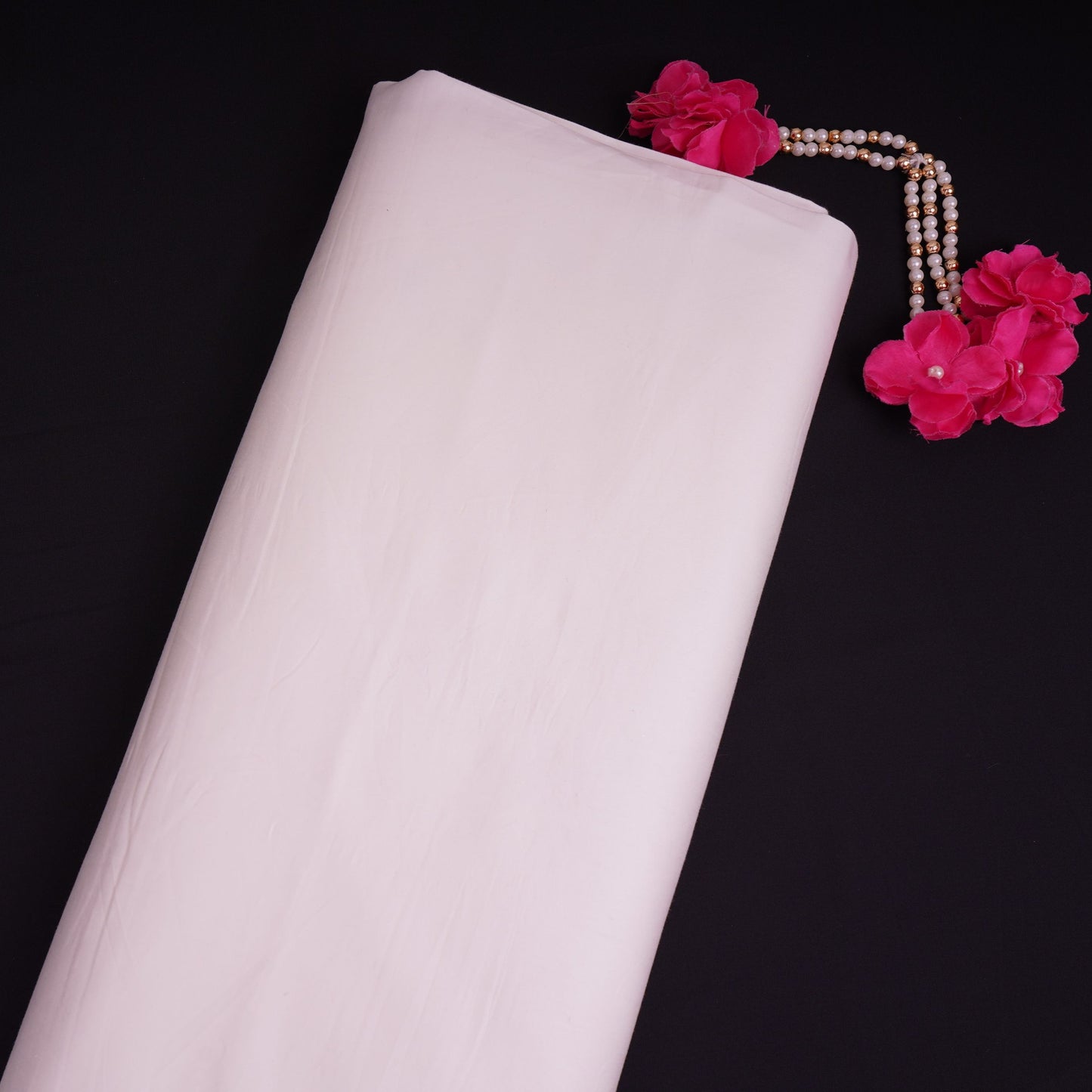 Cream Solid Giza Cotton Fabric TFG-09