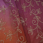 Rust Brown 4D Sequins embroidery Mul Chanderi Fabric VF-32076