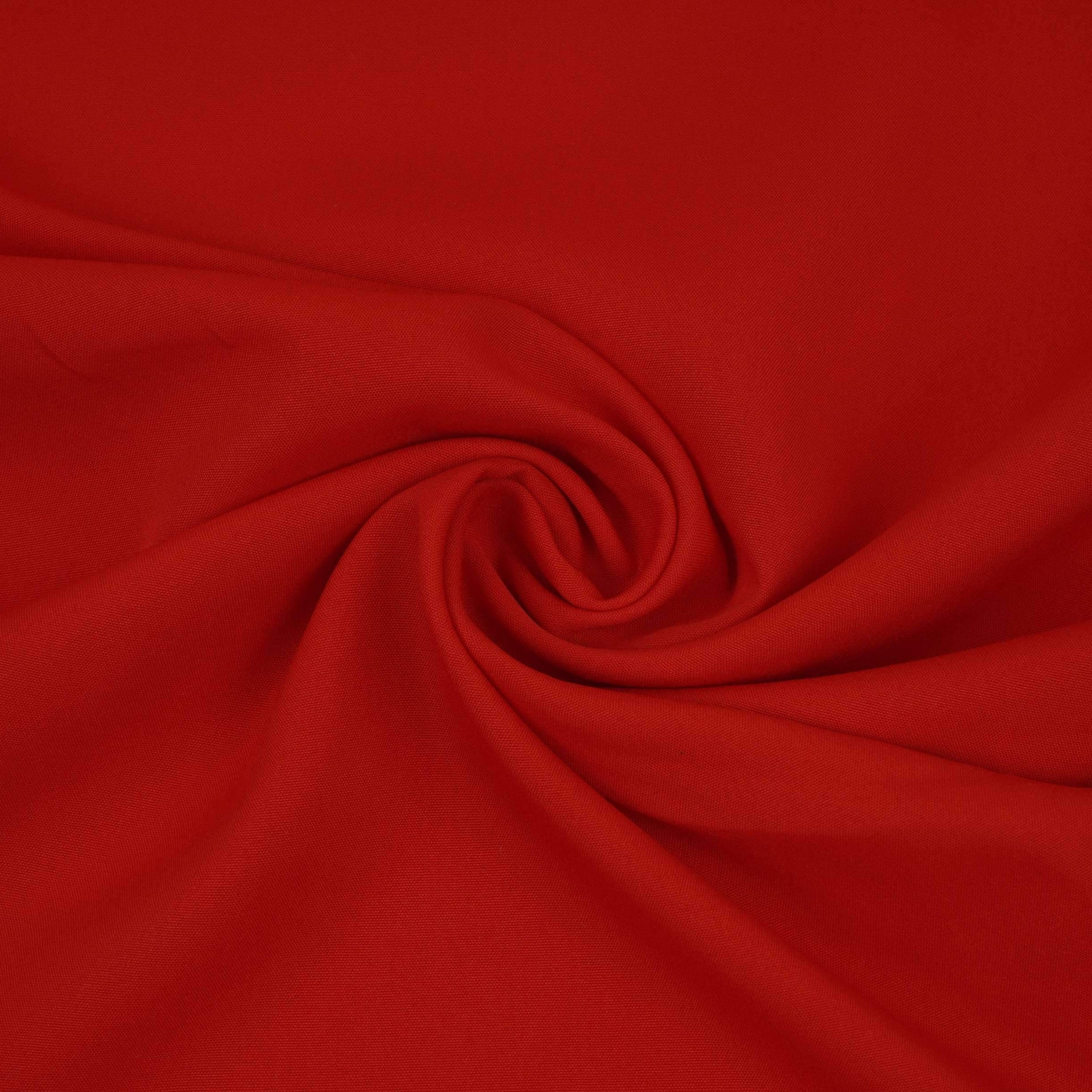 Red Solid Butter Crepe Fabric STB-08 - TradeUNO