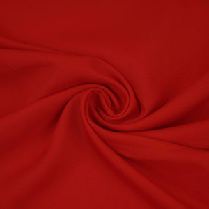 Red Solid Butter Crepe Fabric STB-08 - TradeUNO
