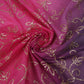 Pink 4D Sequins embroidery Mul Chanderi Fabric VF-32075