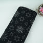 Black Mirror Thread Embroidery Georgette Fabric DR-32391