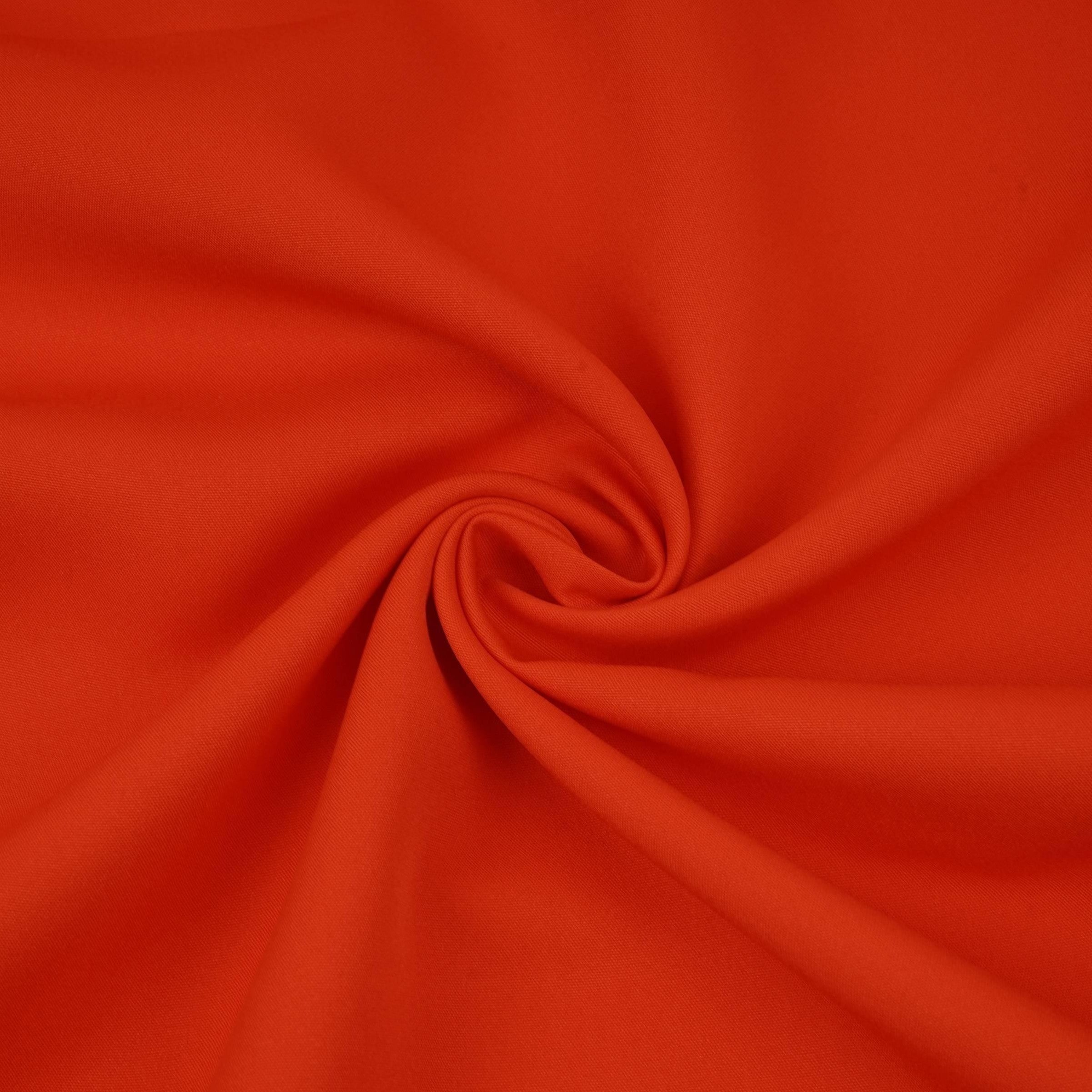 Orange Solid Butter Crepe Fabric STB-06 - TradeUNO