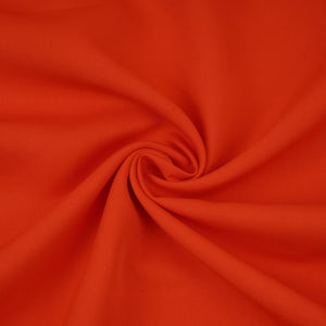 Orange Solid Butter Crepe Fabric STB-06 - TradeUNO