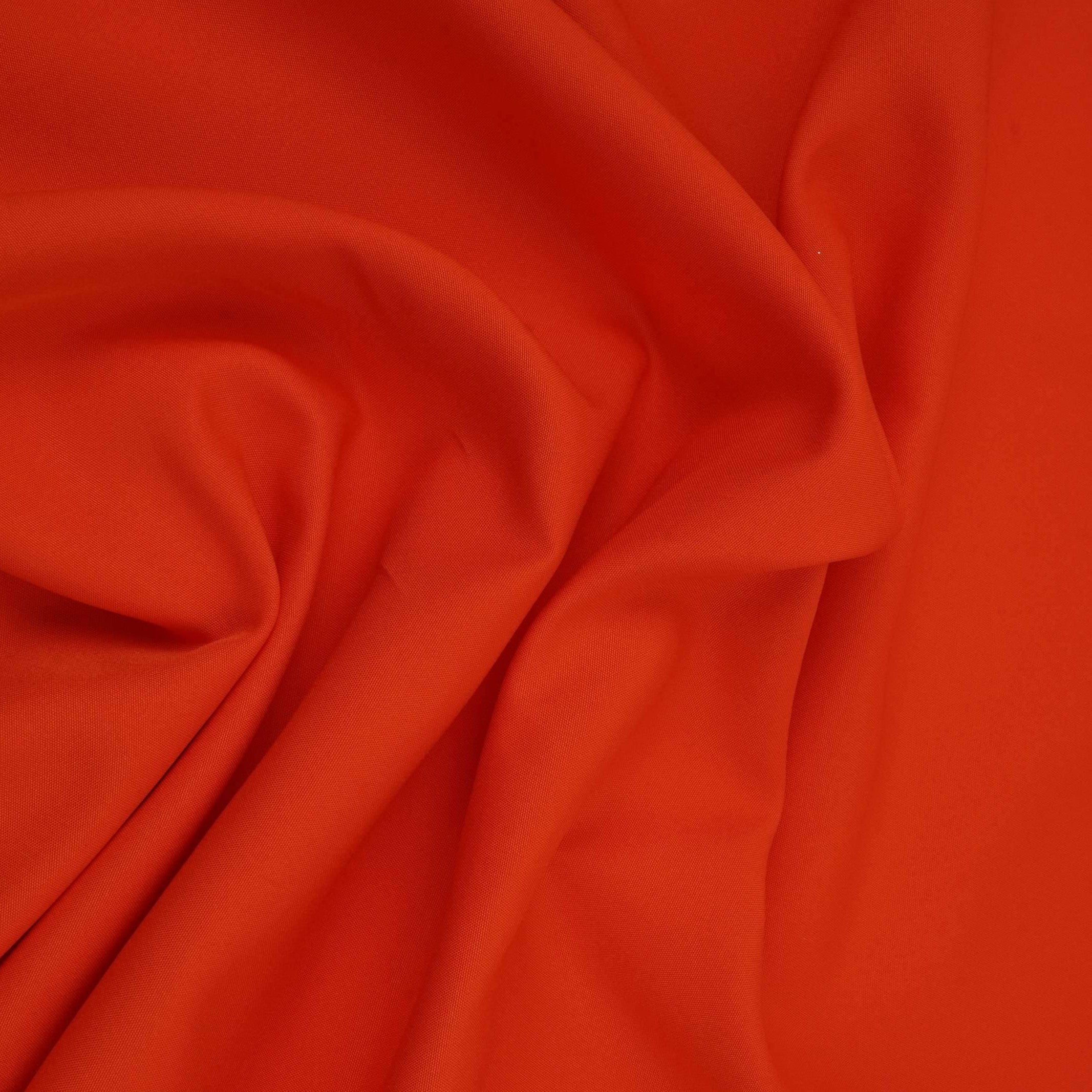 Orange Solid Butter Crepe Fabric STB-06 - TradeUNO