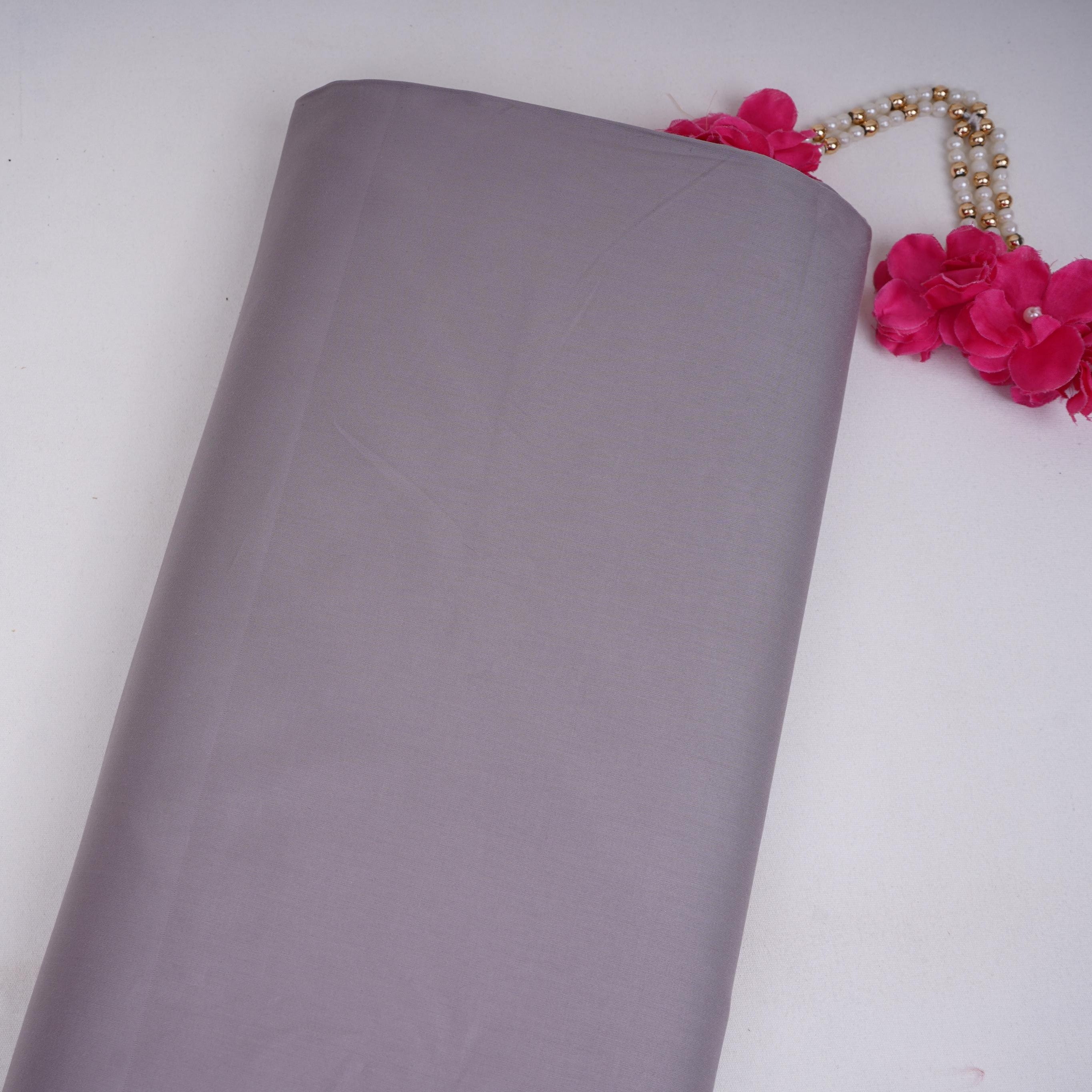 Grey Solid Giza Cotton Fabric TFG-02 - TradeUNO