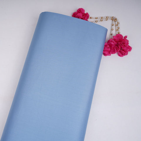Blue Solid Giza Cotton Fabric TFG-03