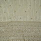 Golden Stripes Jacquard cutdana embroidery Georgette Silk Tissue Fabric TF-32079