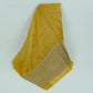 Mustard Yellow Border cutdana embroidery Kanjivaram Silk Fabric TF-32082