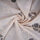 Cream Floral Embroidery Mul Chanderi Fabric DC-30519