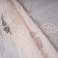 Cream Floral Embroidery Mul Chanderi Fabric DC-30519