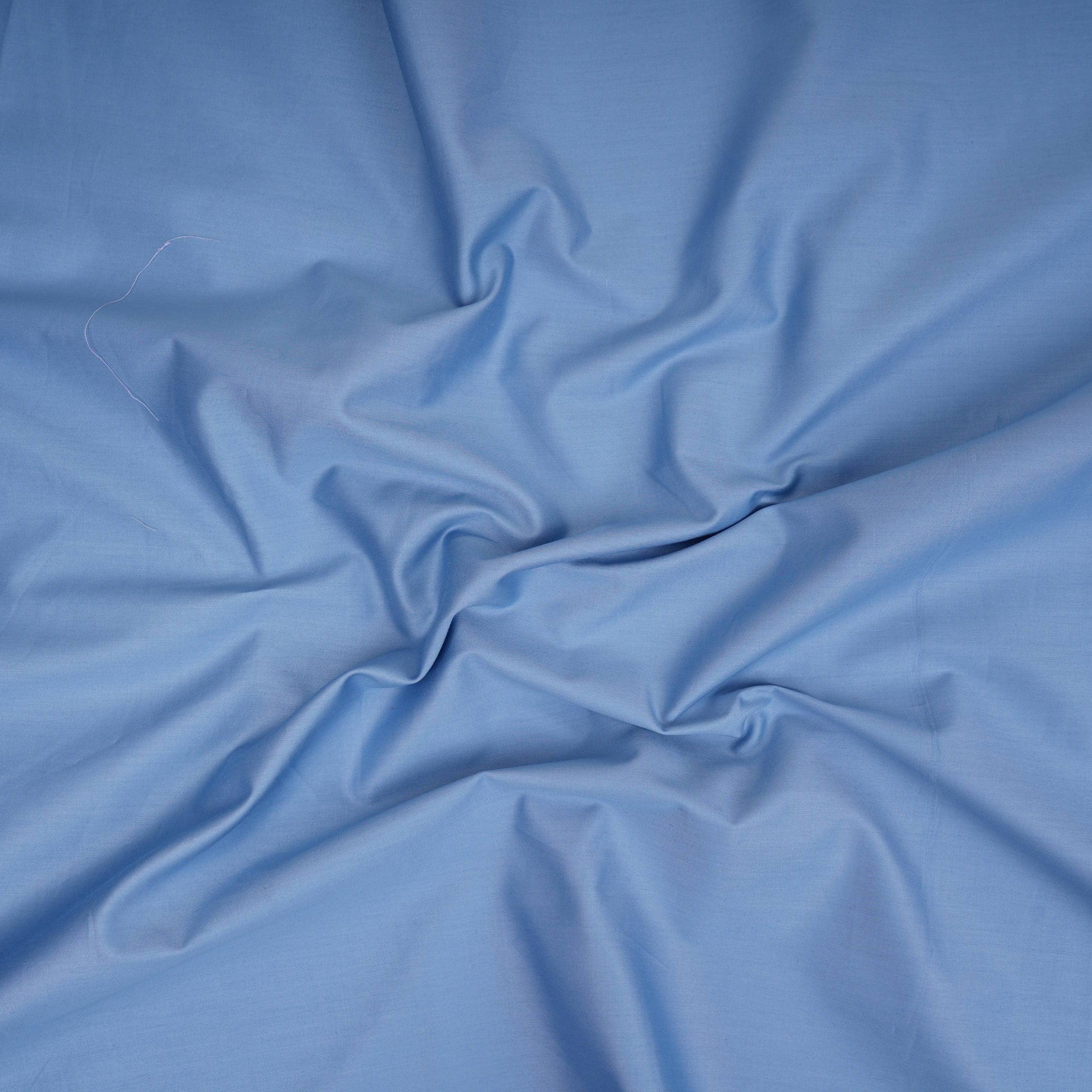 Blue Solid Giza Cotton Fabric TFG-03 - TradeUNO