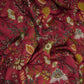 Pink Multicolor Floral Print Linen Fabric GTS-32028