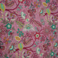 Light Pink Multicolor Floral Print Linen Fabric GTS-32027