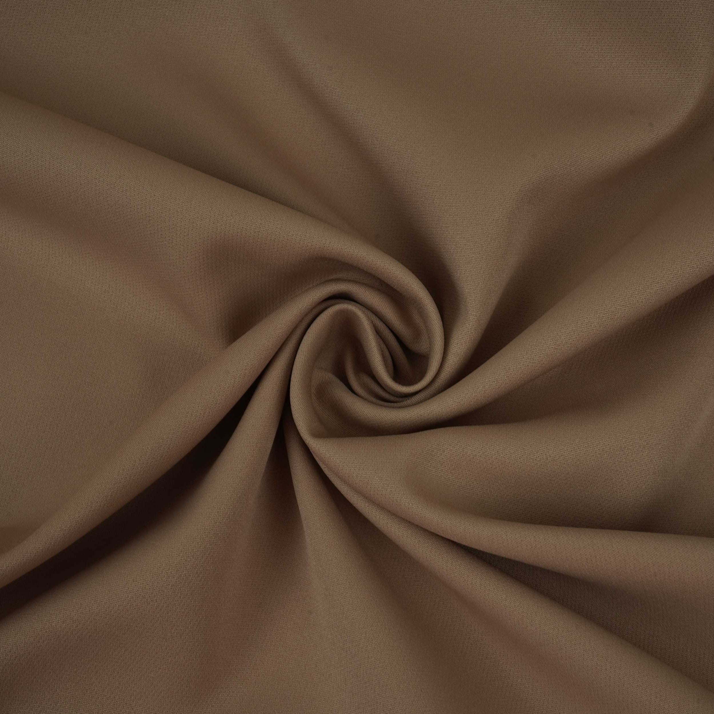 Beige Solid Banana Crepe Fabric LIB-05 - TradeUNO