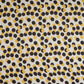 Yellow & Brown Polka Dot Twill Satin Fabric VP-32434