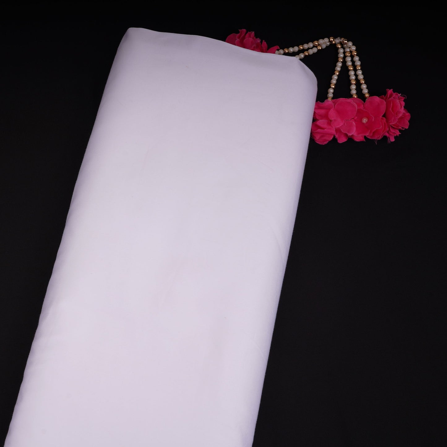White Solid Giza Cotton Fabric TFG-10
