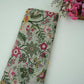 Pista Green Multicolor Floral Print Linen Fabric GTS-32026