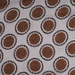 Beige & Brown Polka Dot Twill Satin Fabric VP-32435