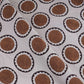 Beige & Brown Polka Dot Twill Satin Fabric VP-32435