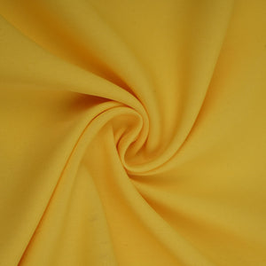 Lemon Yellow Solid Butter Crepe Fabric STB-09 - TradeUNO