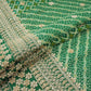 Green Bandhani Jacquard Cutdana Embroidery Russian Silk Fabric TF-32344