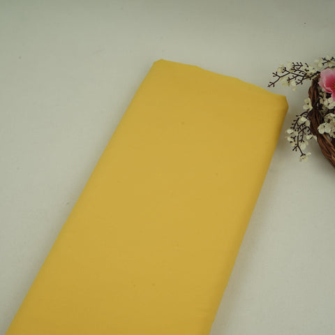 Lemon Yellow Solid Butter Crepe Fabric STB-09