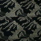 Black with Cream floral print Modal Satin Fabric VP-31995