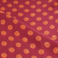 Pink & Orange Polka Dot Twill Satin Fabric VP-32437
