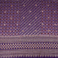 Purple Bandhani Jacquard Cutdana Embroidery Russian Silk Fabric TF-32343