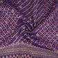Purple Bandhani Jacquard Cutdana Embroidery Russian Silk Fabric TF-32343