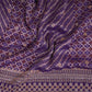 Purple Bandhani Jacquard Cutdana Embroidery Russian Silk Fabric TF-32343
