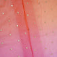 Pink with Multicolor 4D Buti embroidery Mul Chanderi Fabric VF-32047