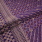 Purple Bandhani Jacquard Cutdana Embroidery Russian Silk Fabric TF-32343