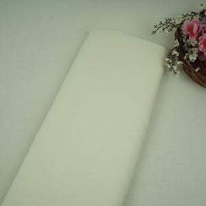 Cream Solid Butter Crepe Fabric STB-15 - TradeUNO
