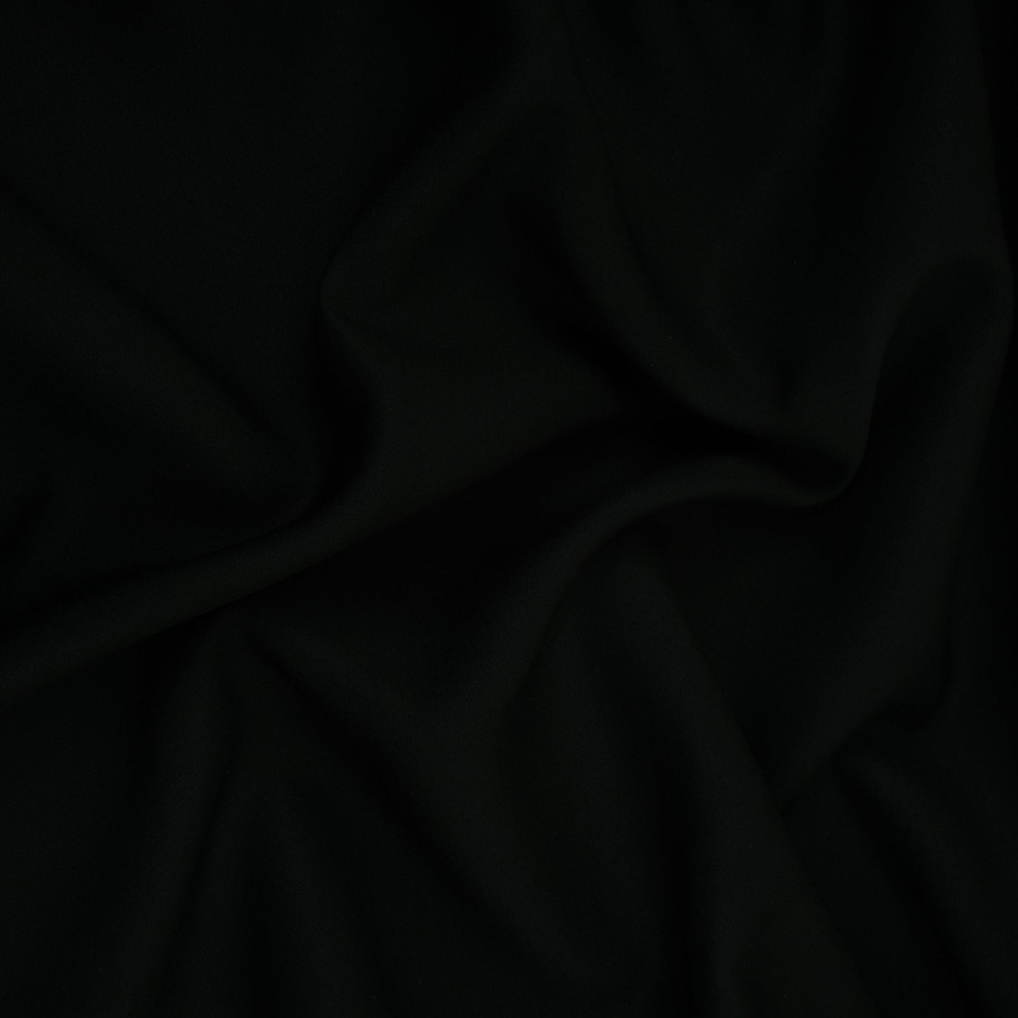 Black Solid Butter Crepe Fabric STB-05