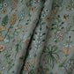 Soft Grey Thread Embroidery Georgette Fabric DR-32381