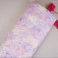 Purple & White Cutwork Floral Embroidery Tissue Fabric SPF-30611