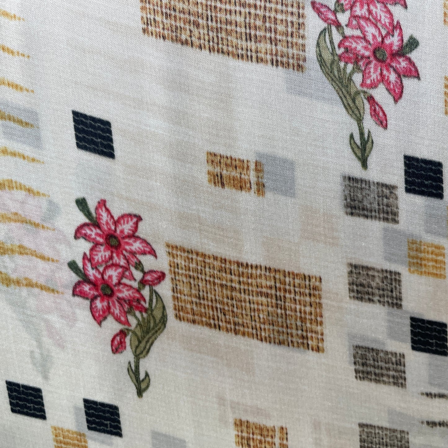 Multicolor Silk Fabric