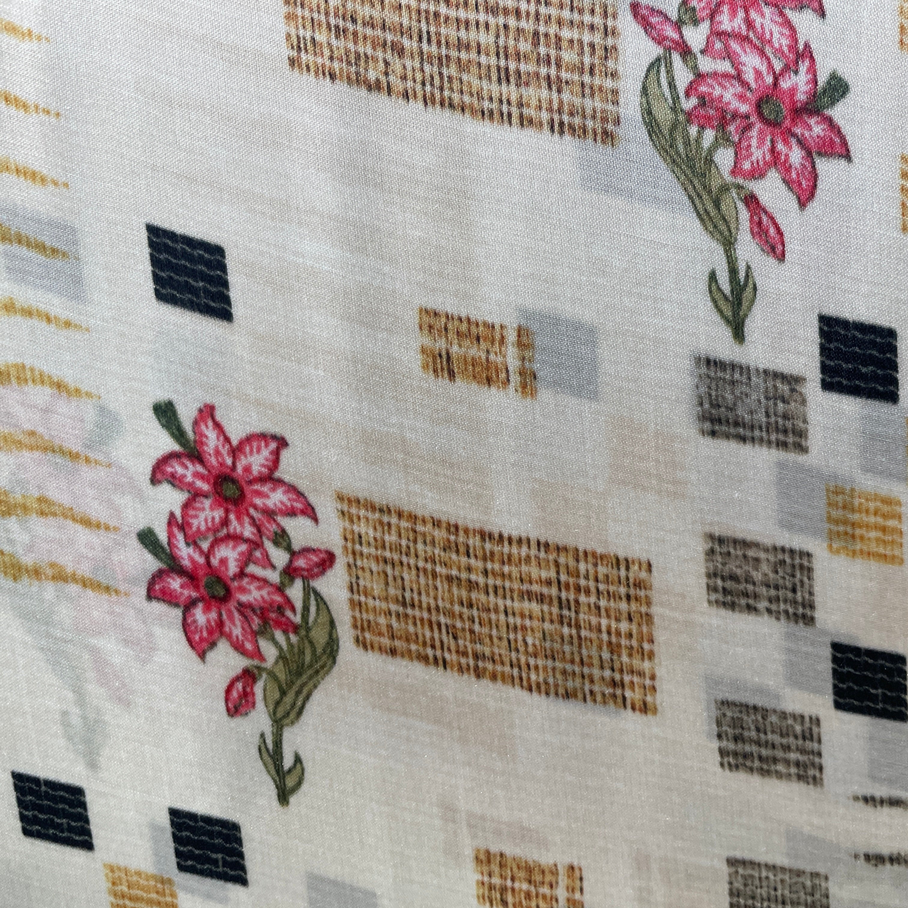 Multicolor Silk Fabric
