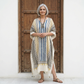 Cream Ajrakh print Modal Silk Kaftan EEG-31618