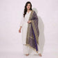 Purple Bandhani Jacquard 60*60 Georgette Dupatta TF-32696
