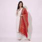 Pink Bandhani Jacquard 60*60 Georgette Dupatta TF-32695