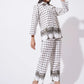 Off White Floral Printed FIL-30104
