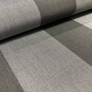 Premium Black and Grey Stripes Acrylic Fabric - TradeUNO