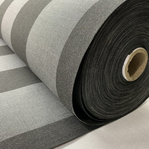 Premium Black and Grey Stripes Acrylic Fabric - TradeUNO